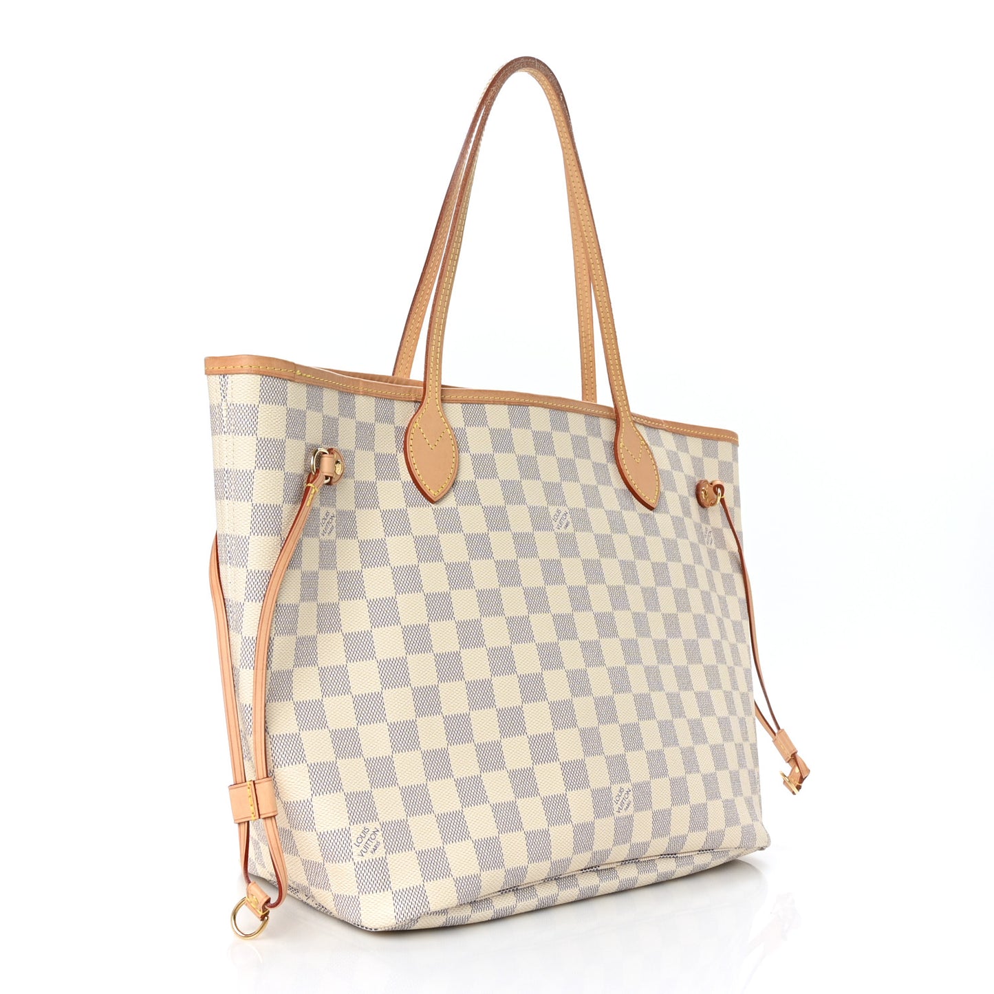 Damier Azur Neo Neverfull MM Rose Ballerine