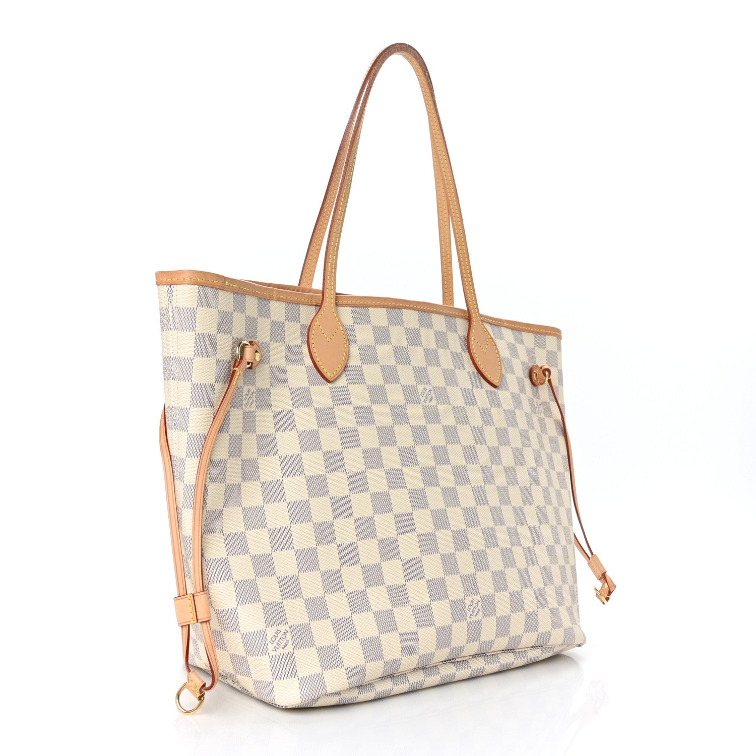 Louis Vuitton Damier Azur Neo Neverfull MM Rose Ballerine 4 of 10