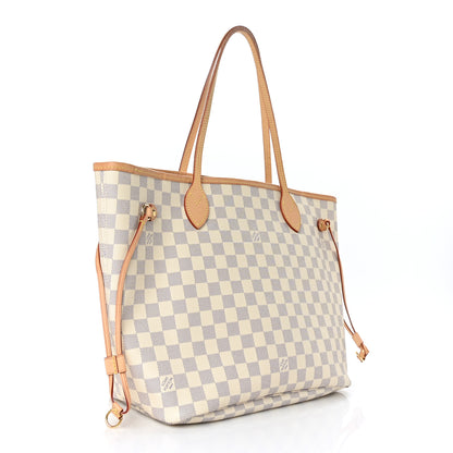 Louis Vuitton Damier Azur Neo Neverfull MM Rose Ballerine 4 of 10