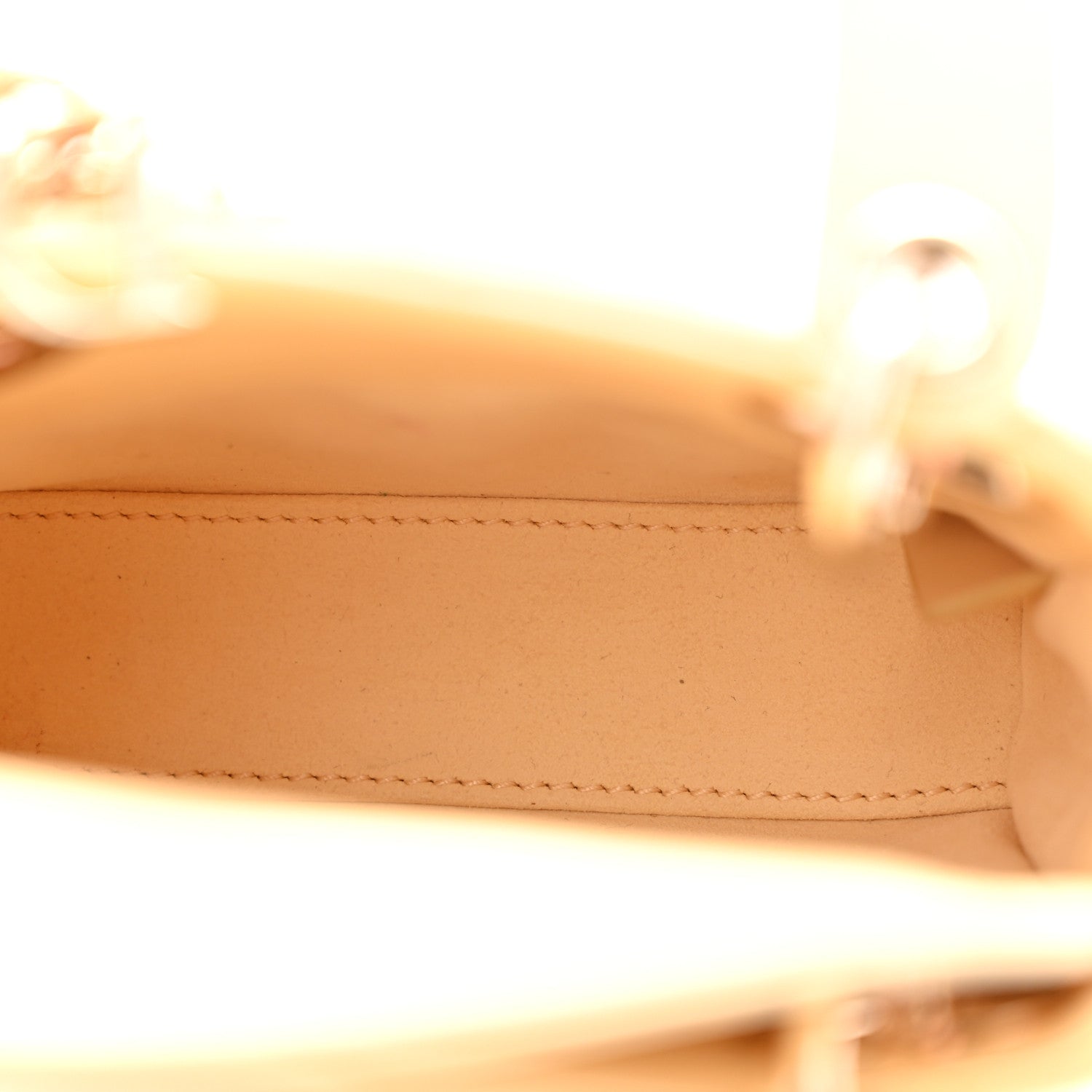 Christian Dior Lambskin Cannage Micro Lady Dior Soft Yellow 5 of 11