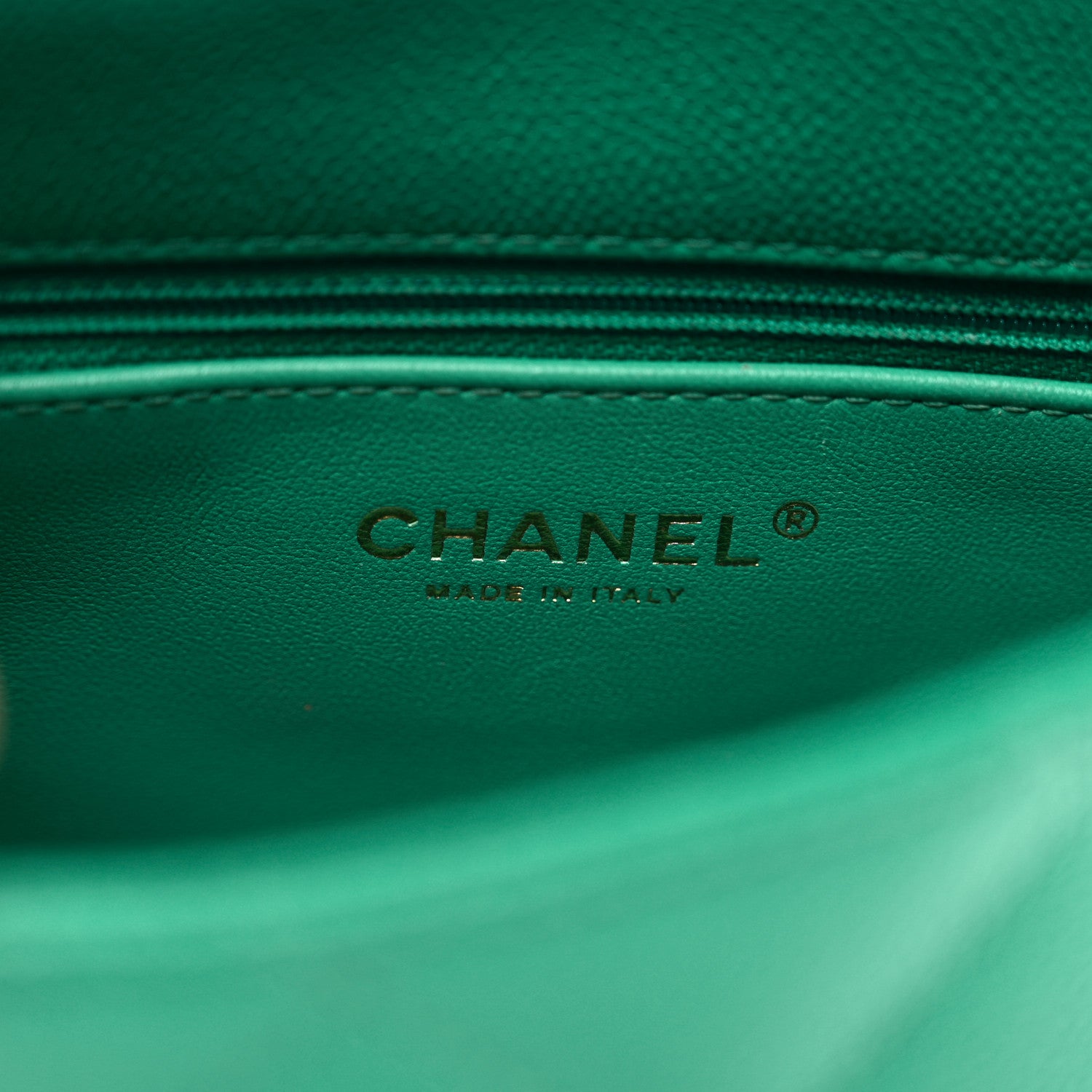 Chanel Caviar Quilted Sweetheart Flap Green 7 of 10