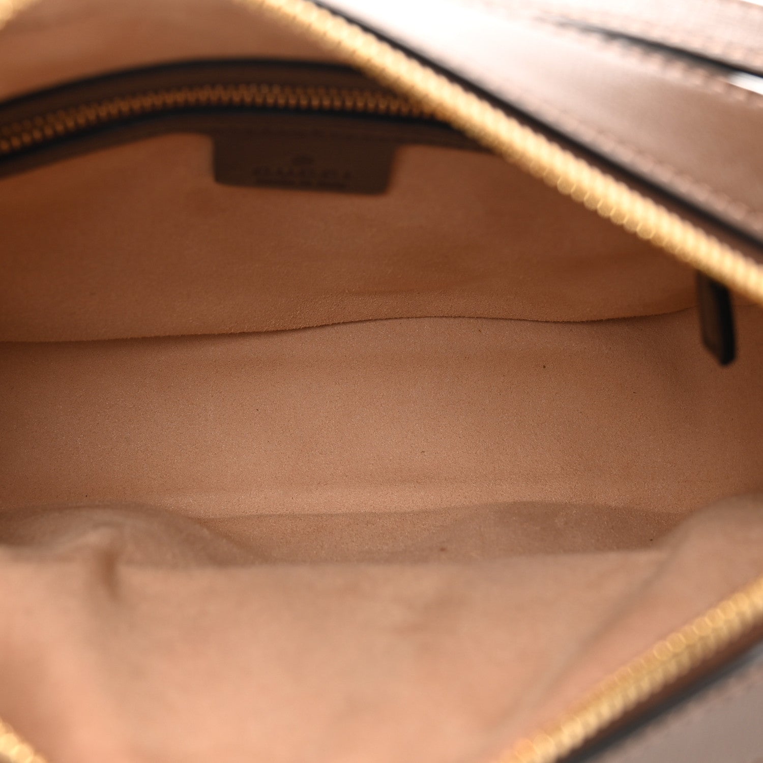 Gucci GG Supreme Monogram Small Horsebit 1955 Shoulder Bag Beige Brown Sugar 6 of 11