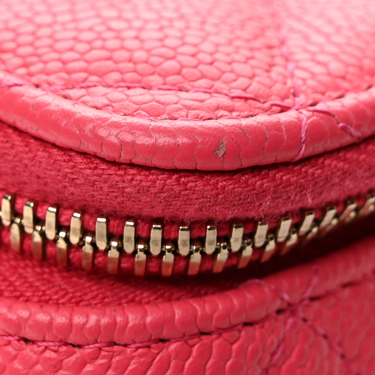 Chanel Caviar Quilted Sweetheart Vanity Case Pink 11 of 13