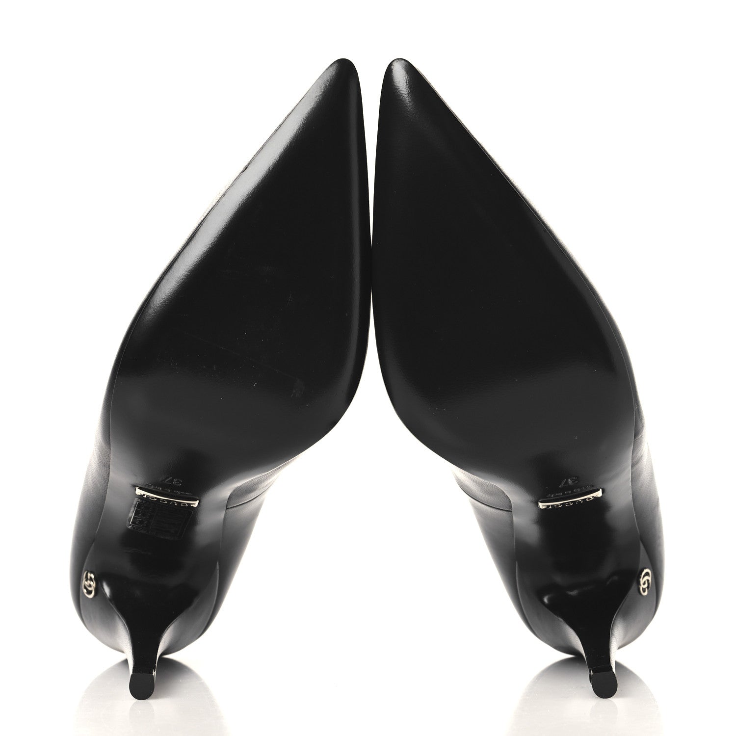 Gucci Malaga Kid GG 95mm Pumps 37 Black 6 of 10