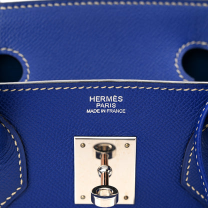 Hermes Epsom Candy Birkin 30 Bleu Electrique Mykonos 6 of 10
