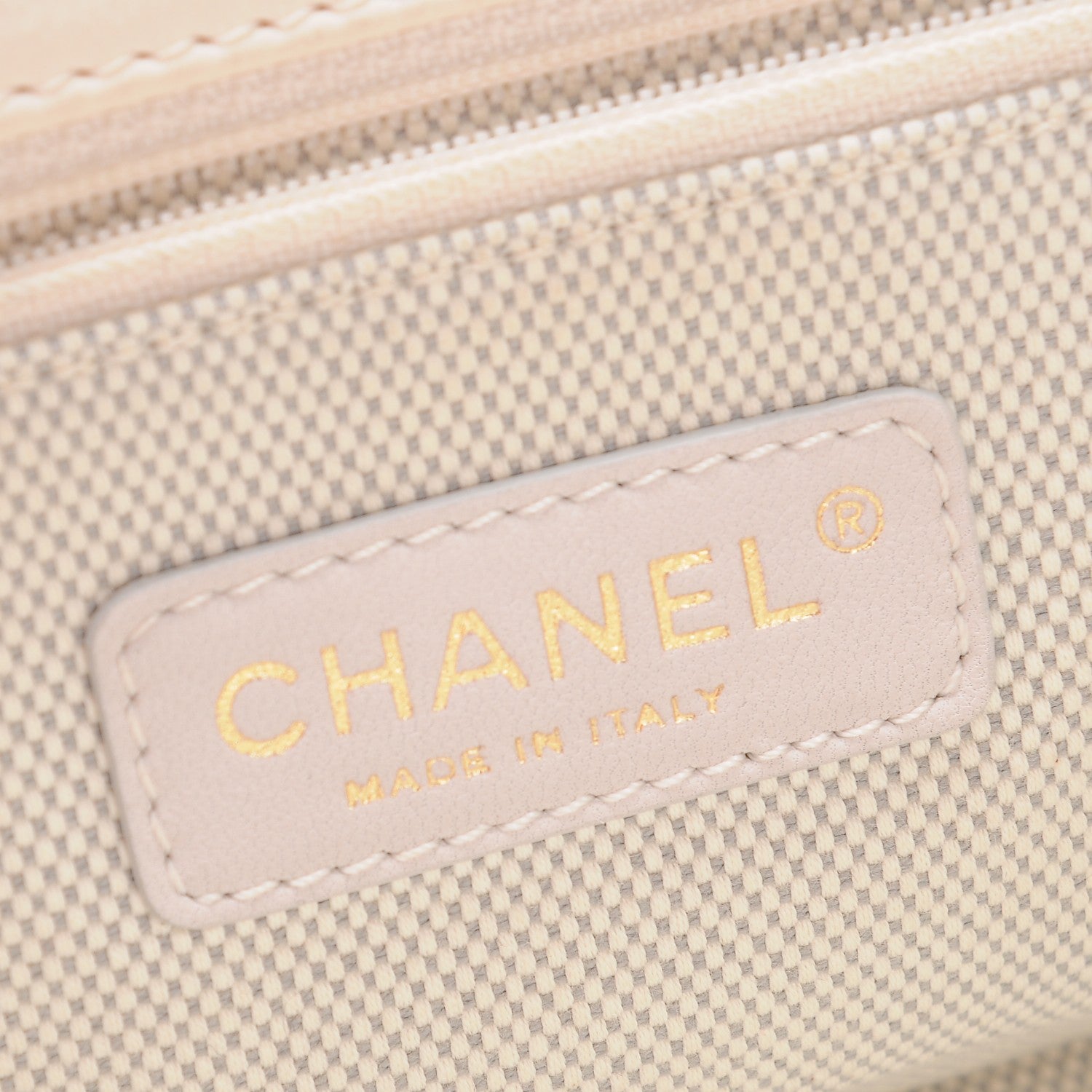 Chanel Calfskin Quilted Retro Chain Flap Beige 6 of 13