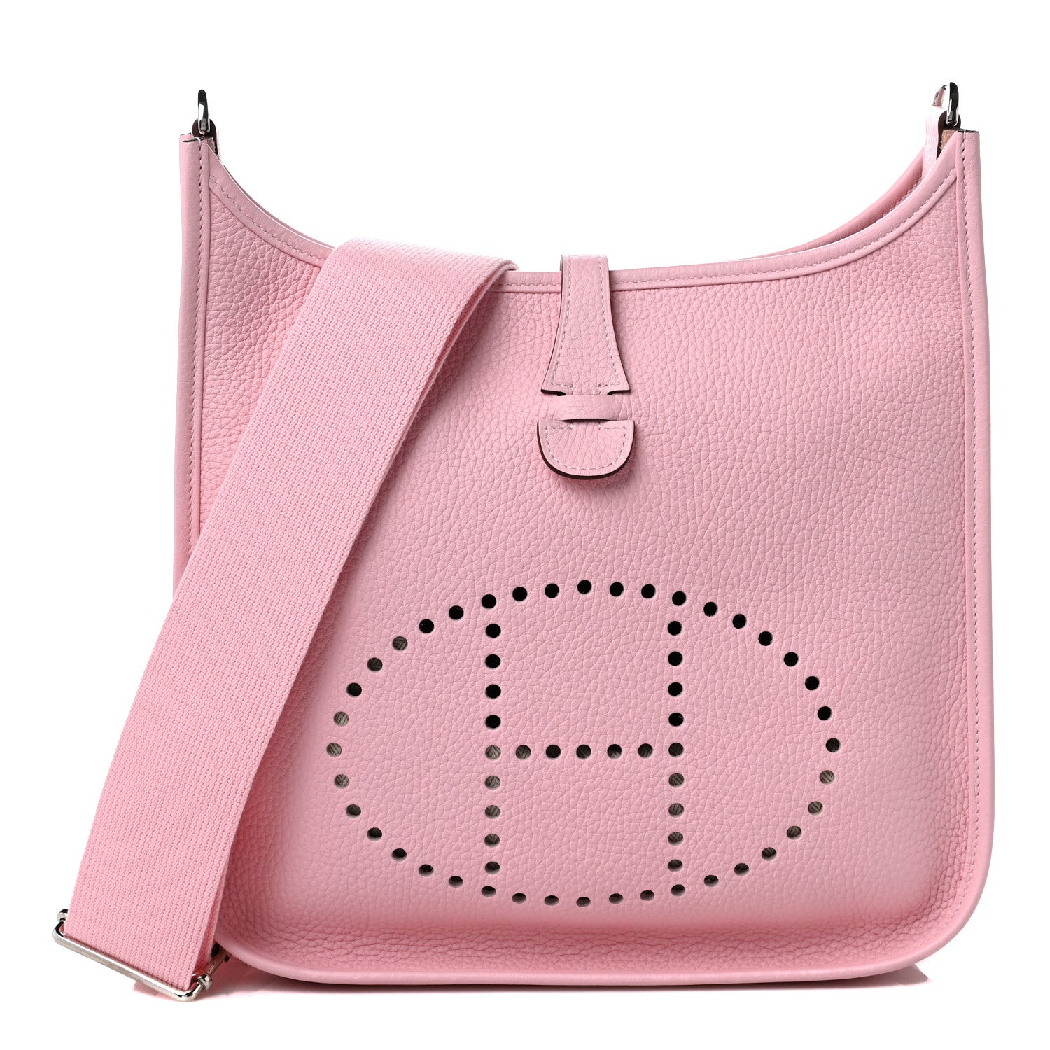 Hermes Taurillon Clemence Evelyne III PM Rose Sakura 1 of 9