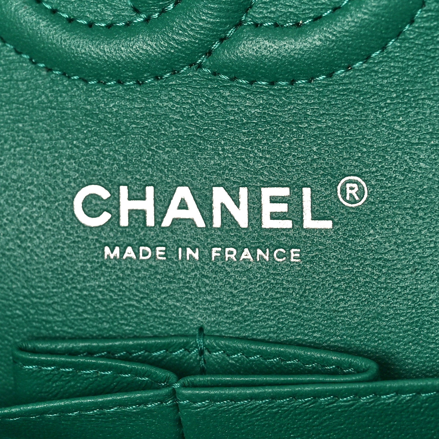 Chanel Caviar Quilted Small Double Flap Green 6 of 10