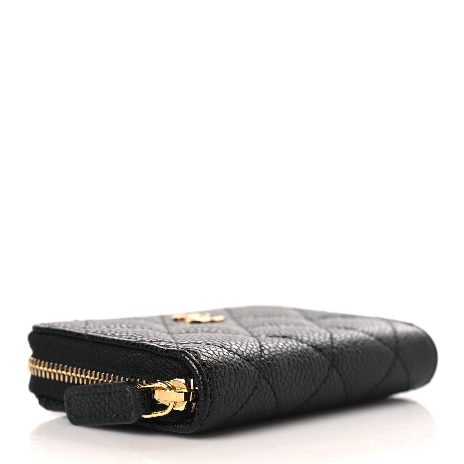Chanel Caviar Quilted Zip Coin Purse Black 4 of 7