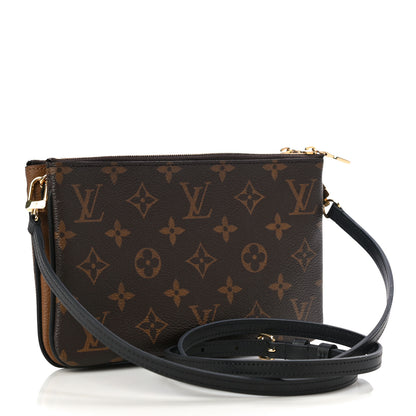 Louis Vuitton LOUIS VUITTON Reverse Monogram Giant Double Zip Pochette 4 of 12