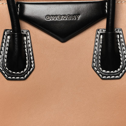 Givenchy Calfskin Small Topstitch Bi-Color Antigona Beige Black 8 of 10