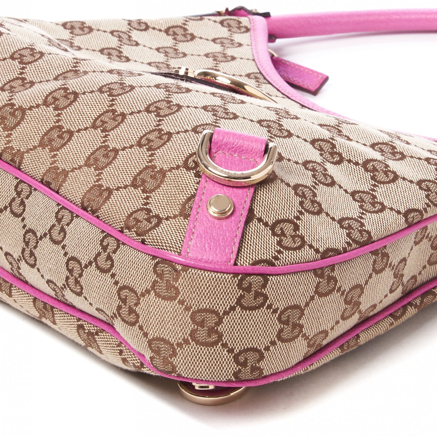 Monogram Medium Abbey D Ring Hobo Pink