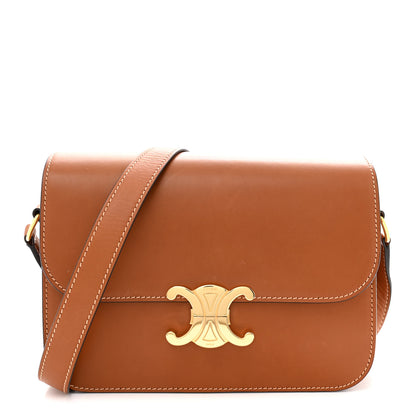 Celine Natural Calfskin Medium Triomphe Tan 1 of 11
