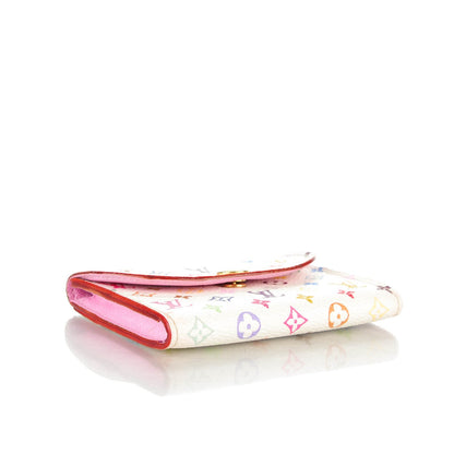 Louis Vuitton Monogram Multicolor Business Card Holder White Litchi 4 of 7