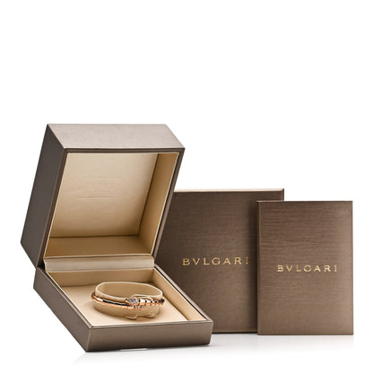 Bulgari 18K Rose Gold Diamond Serpenti Viper Bracelet S 4 of 4