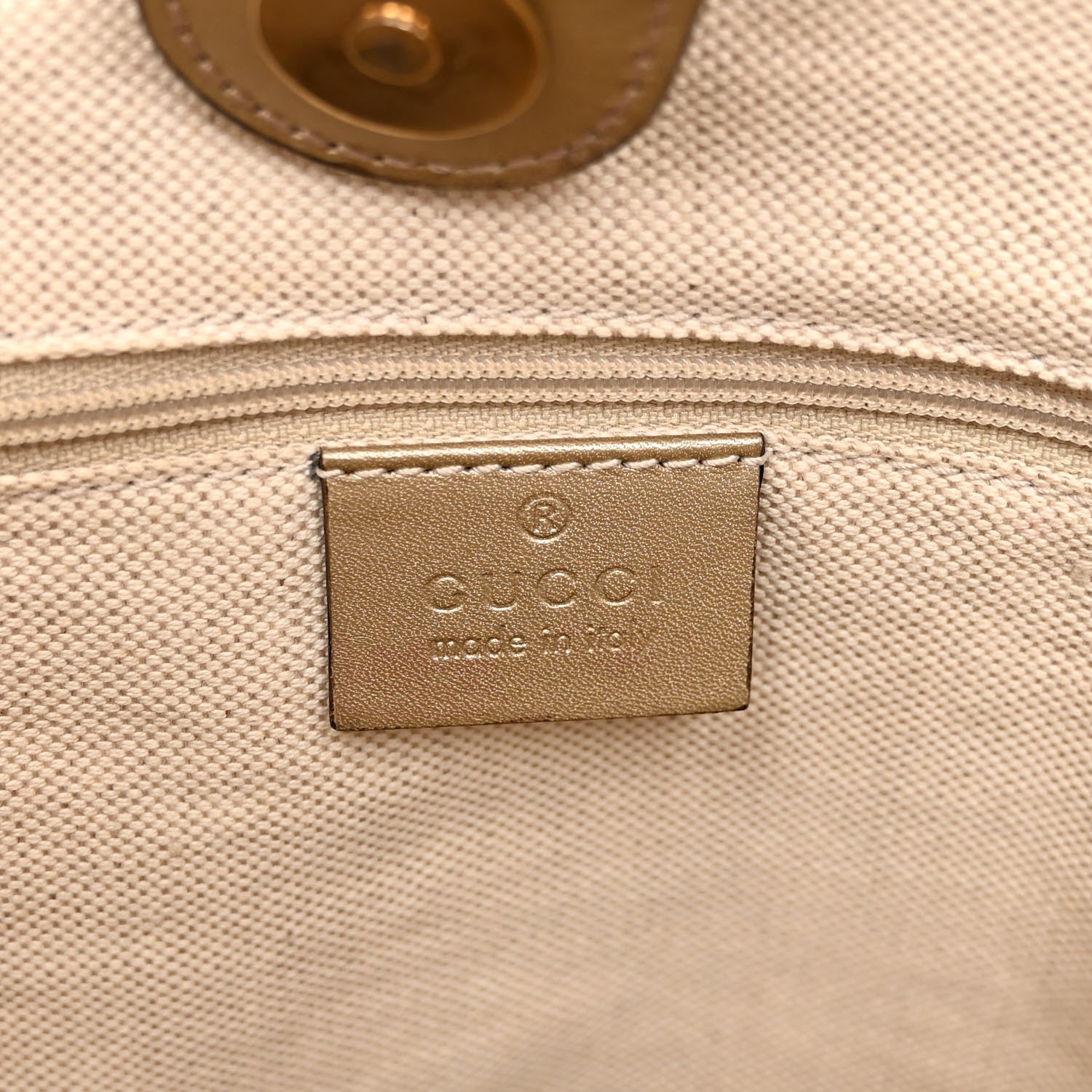 Gucci Monogram Medium Sukey Tote Champagne 6 of 10