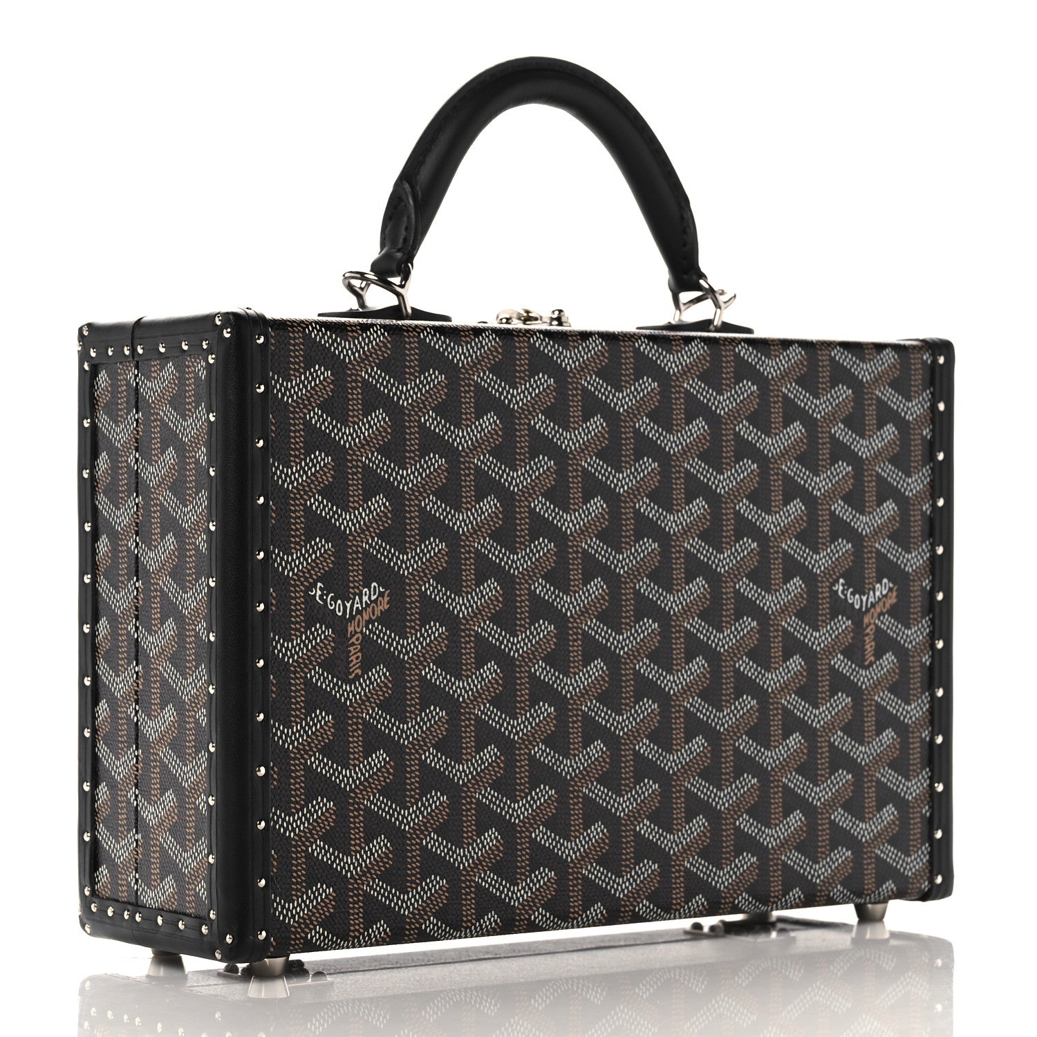 Goyard Goyardine Grand Hotel Trunk Bag Black 2 of 10