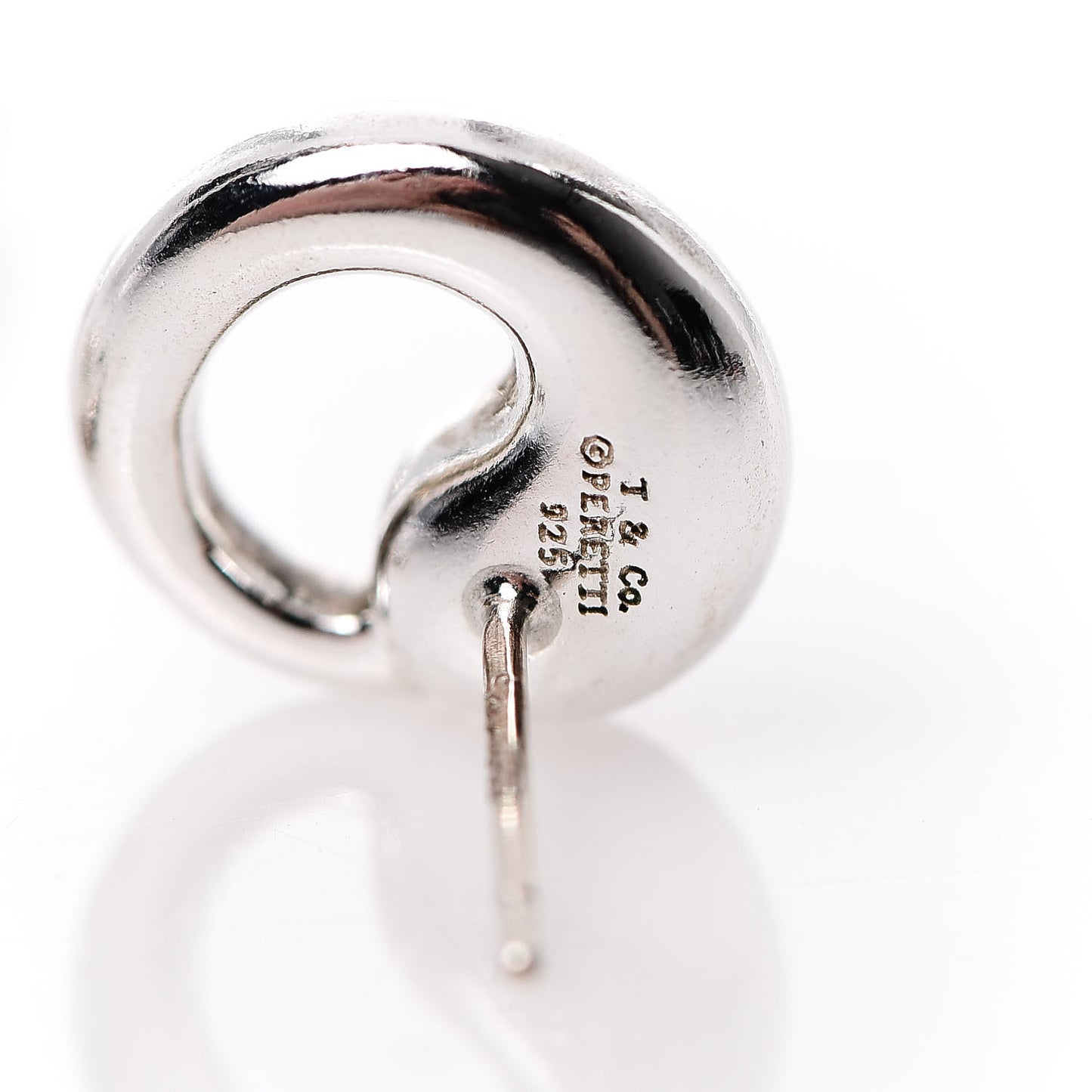 Sterling Silver 11mm Elsa Peretti Eternal Circle Earrings