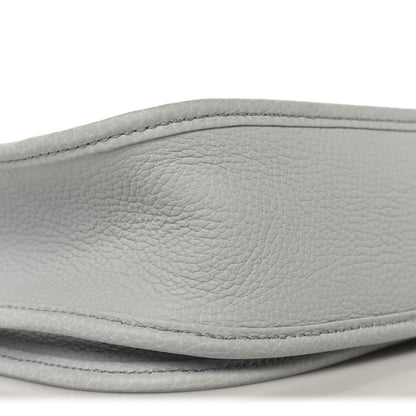 Hermes Taurillon Clemence Evelyne III PM Bleu Pale 9 of 10