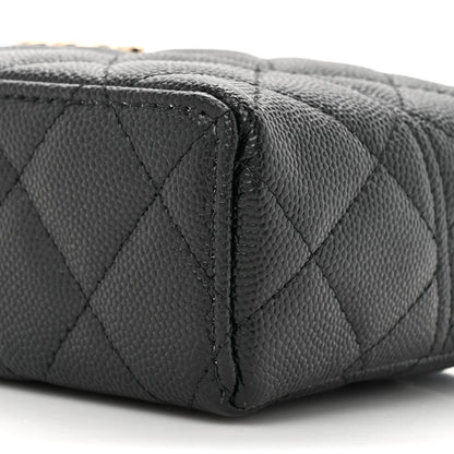 Chanel Caviar Quilted Trendy Handle Slim Vanity Black 9 of 11
