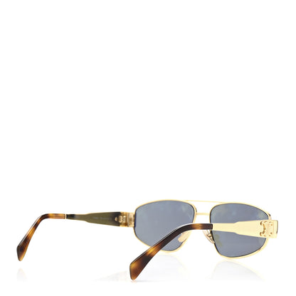 Celine Metal Triomphe 03 Sunglasses CL40281U Gold Green 4 of 8