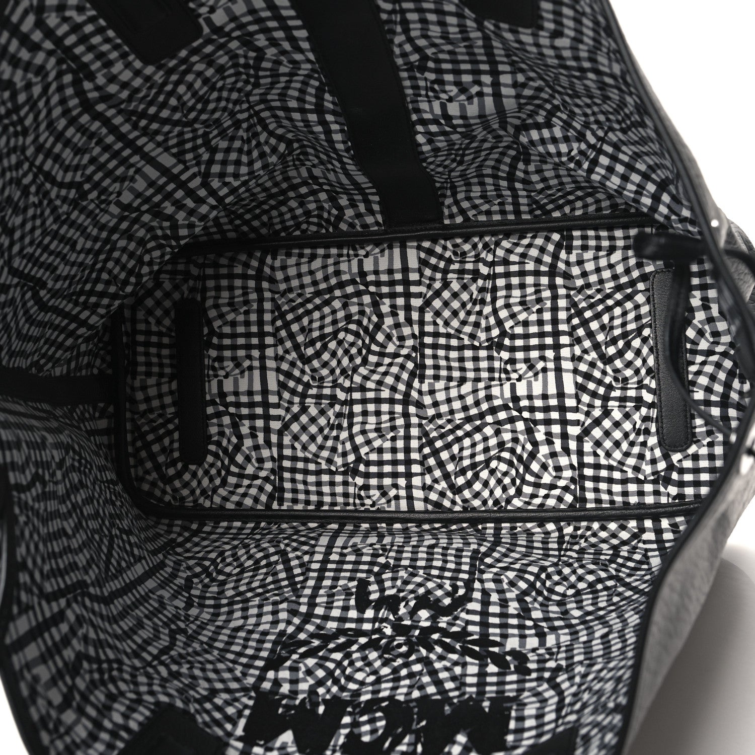 MCM Visetos Large Liz Reversible Shopper Tote Black 8 of 14