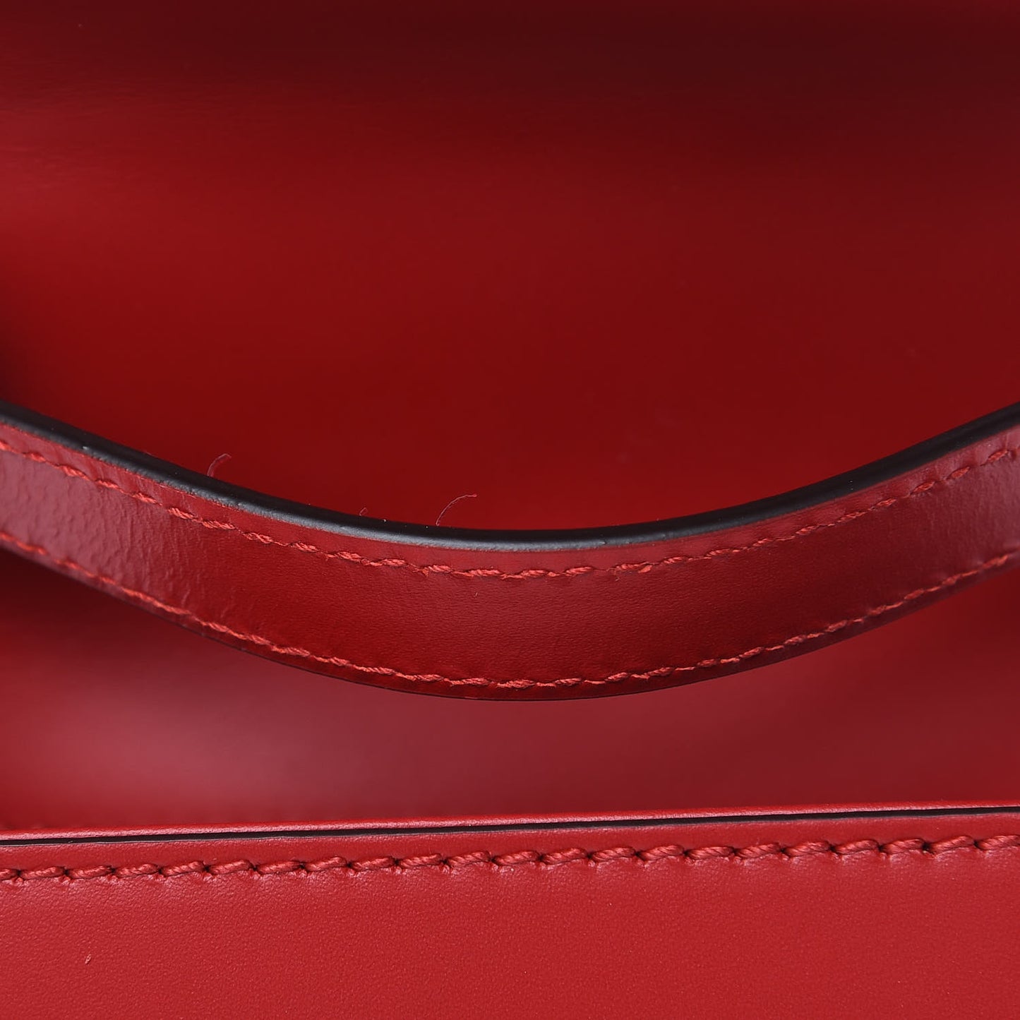 Calfskin Mini Sylvie Top Handle Bag Hibiscus Red