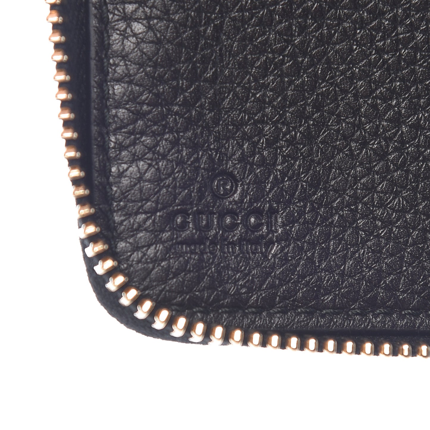 Calfskin Soho Zip Around Wallet Black