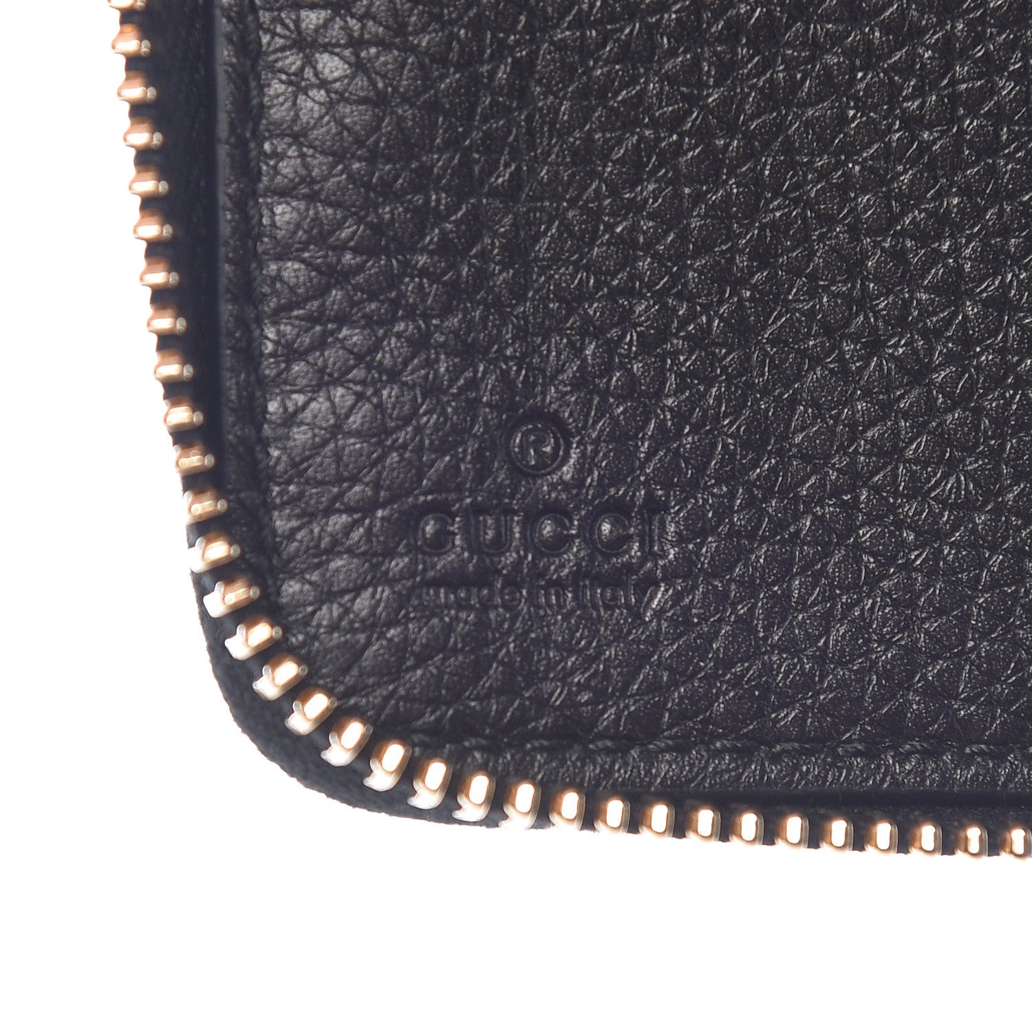 Gucci Calfskin Soho Zip Around Wallet Black 6 of 8