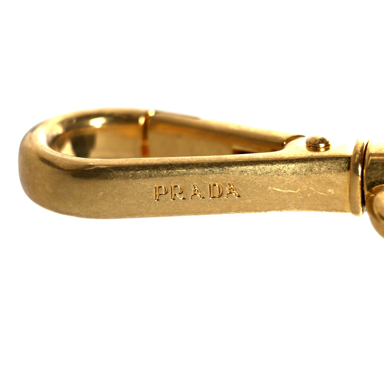 Prada Vitello Daino Striped Fabric Shoulder Strap 4 of 4