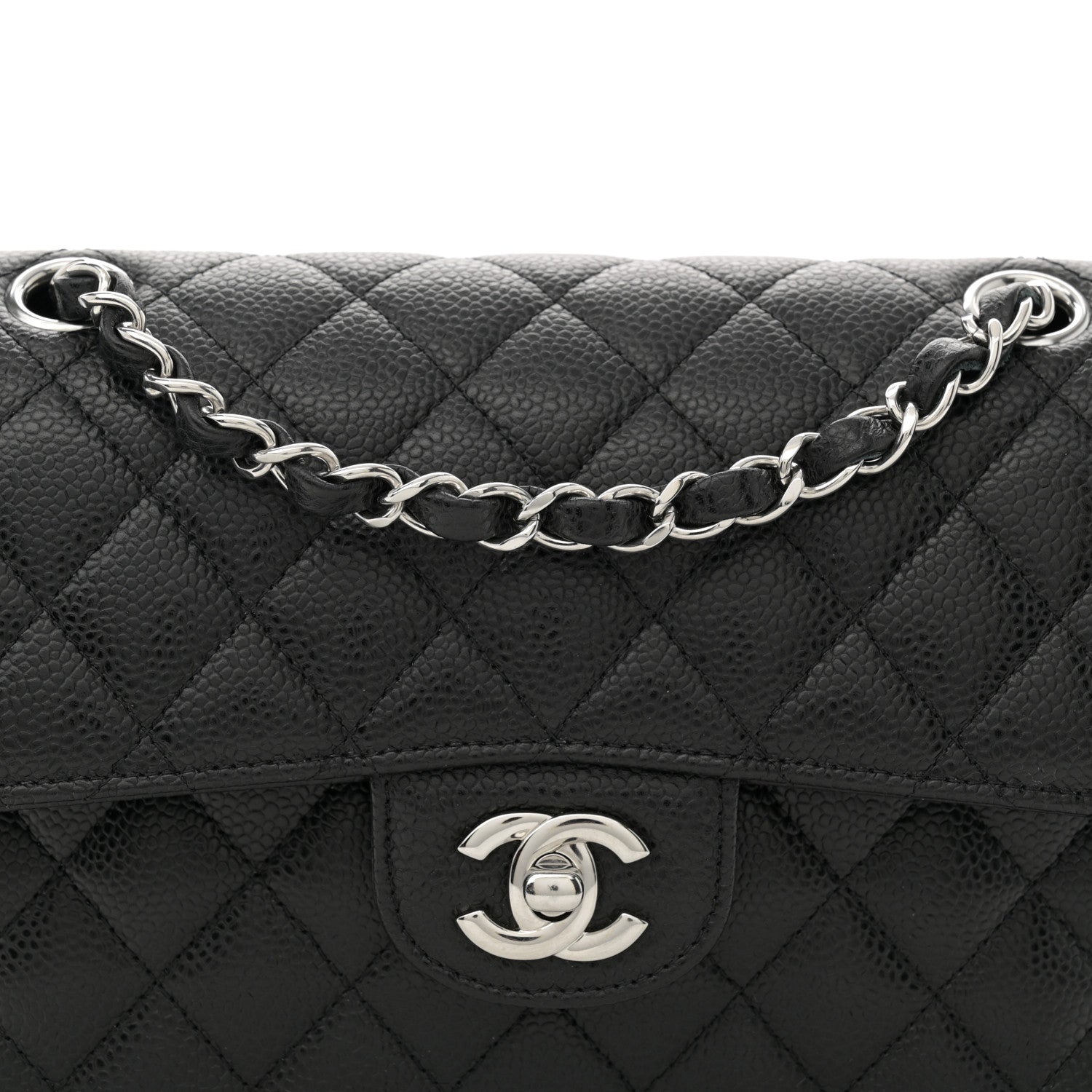 Chanel Caviar Quilted Small Double Flap Black 8 of 12