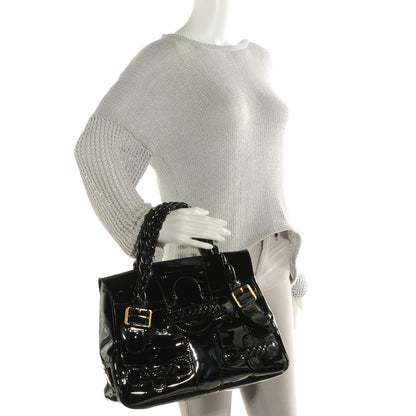Valentino Garavani Patent Large Histoire Black 2 of 8