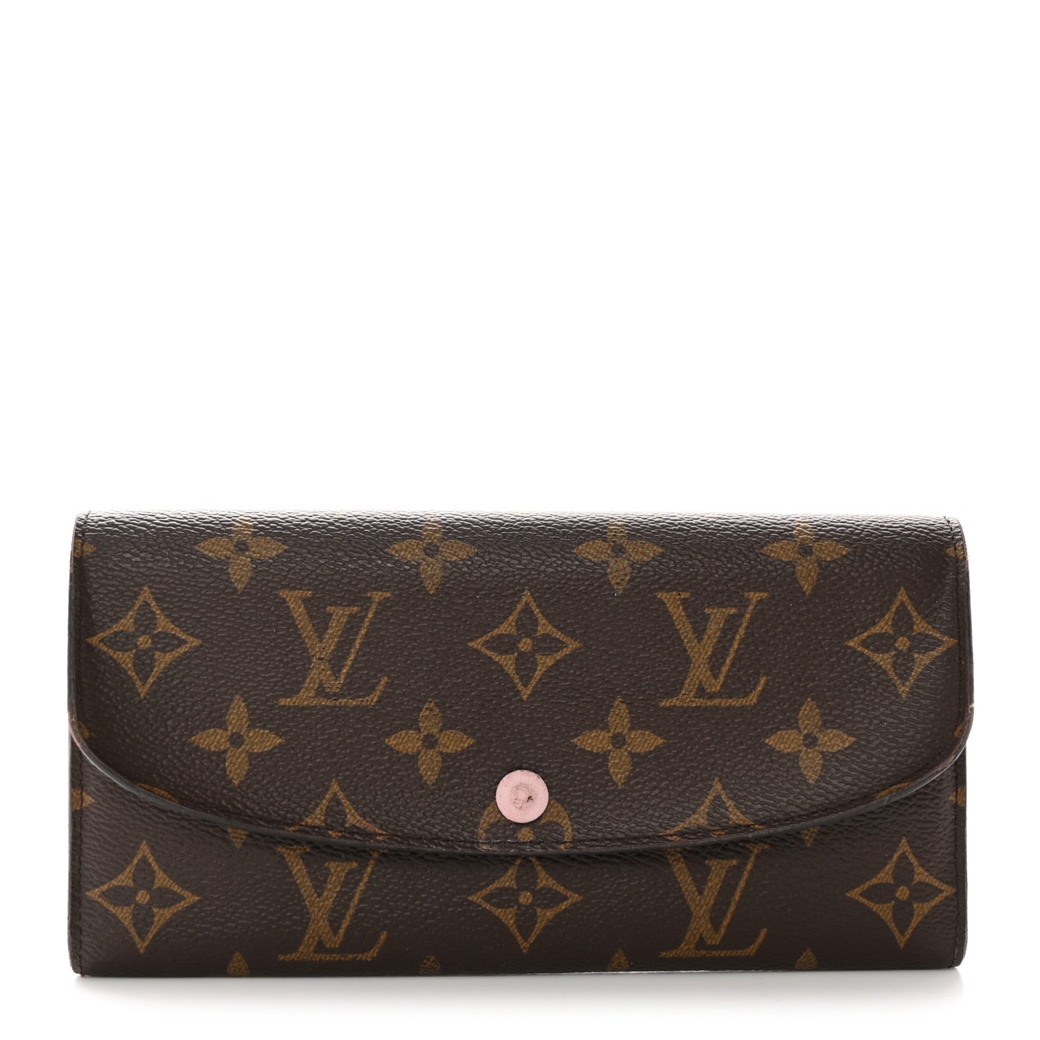 Louis Vuitton Monogram Emilie Wallet Rose Ballerine 1 of 13