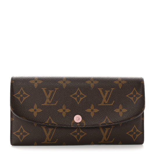 Monogram Emilie Wallet Rose Ballerine