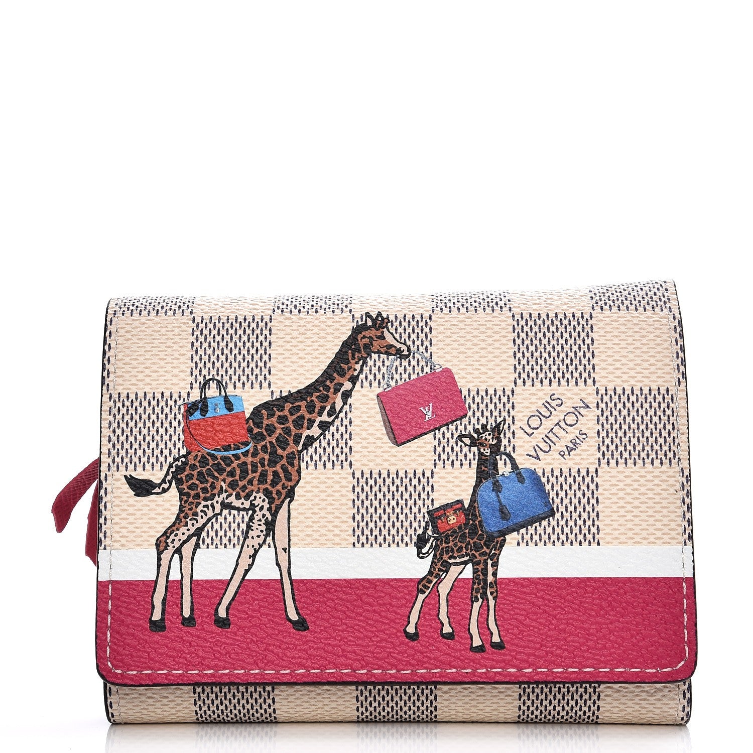 Louis Vuitton Damier Azur 2017 Christmas Animation Victorine Wallet 1 of 8