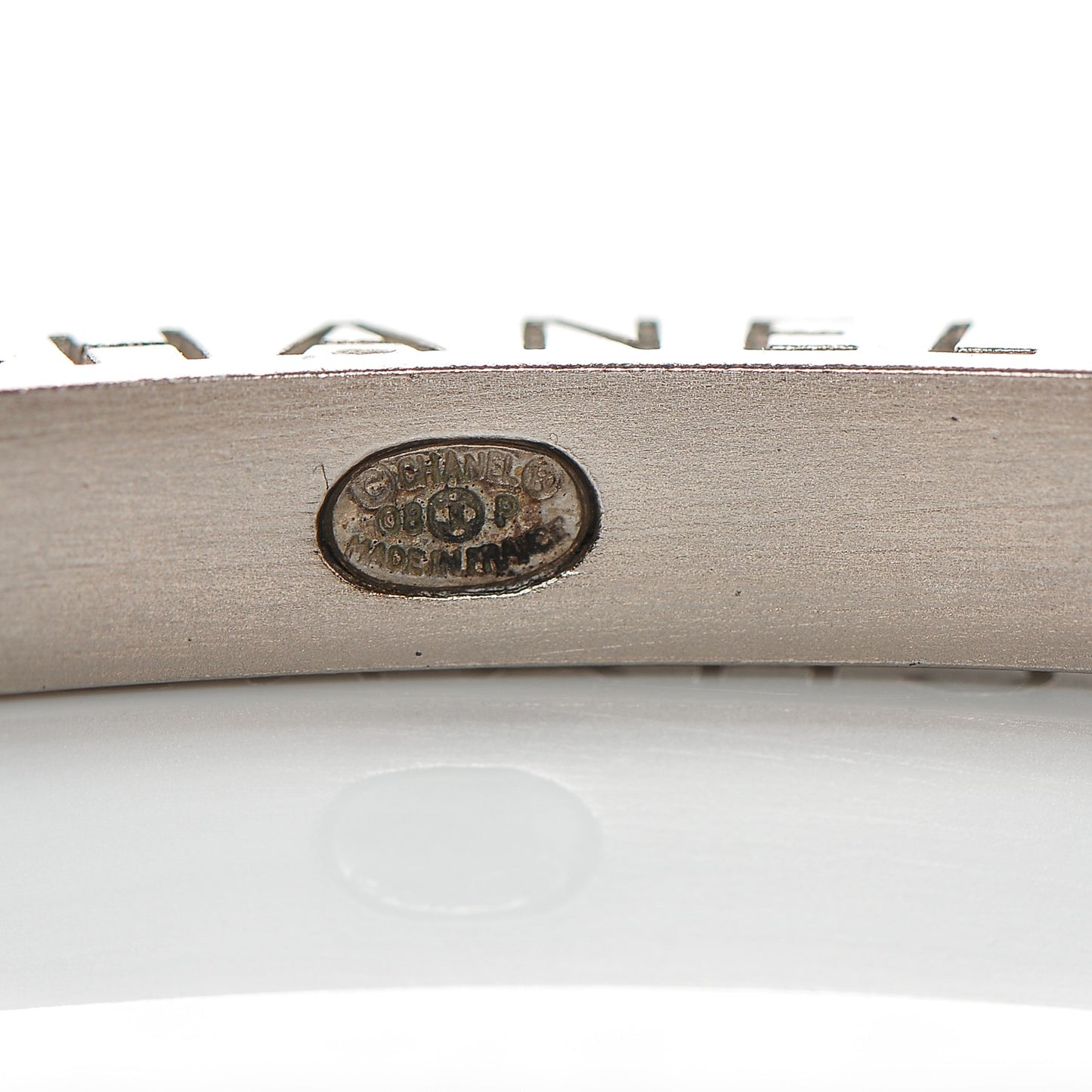 Baguette Crystal Bangle Silver Black