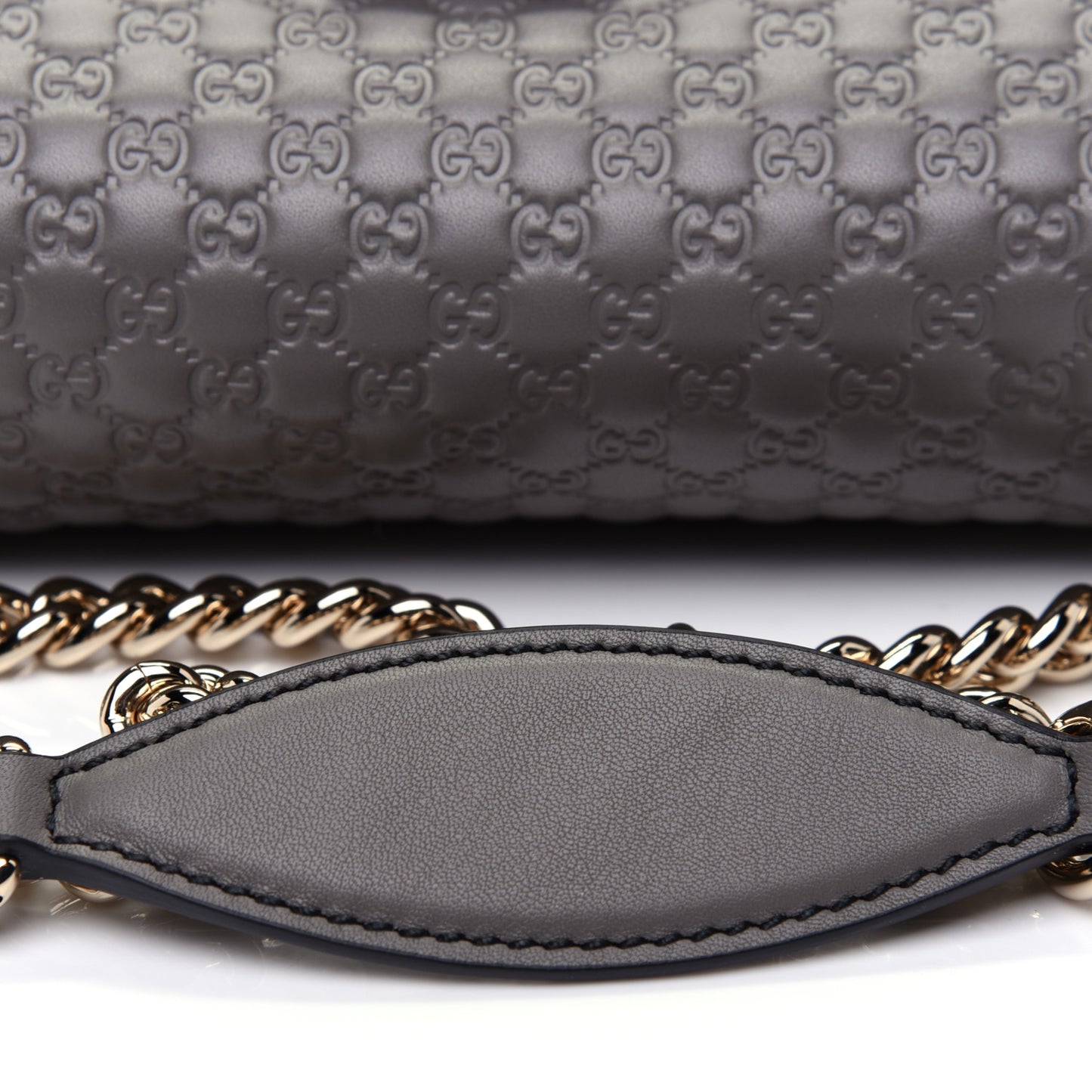 Soft Microguccissima Medium Emily Chain Shoulder Bag Loess