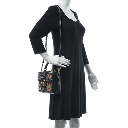 Dolce & Gabbana Dauphine Crystal Embellished Box Bag Black Multicolor 2 of 11