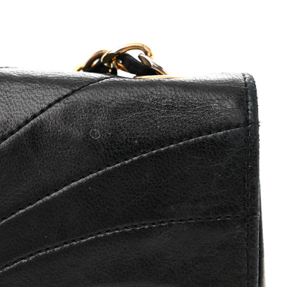Chanel Lambskin Stitched Single Flap Black 15 of 16