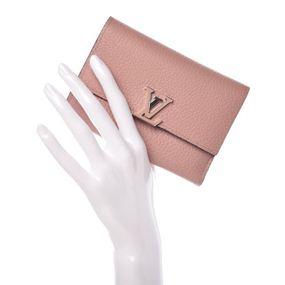 Louis Vuitton Taurillon Capucines Compact Wallet Magnolia 2 of 9