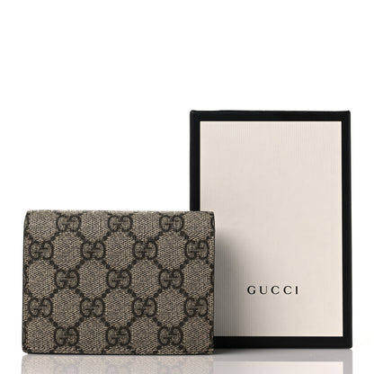 Gucci GG Supreme Monogram Card Case Beige 9 of 9