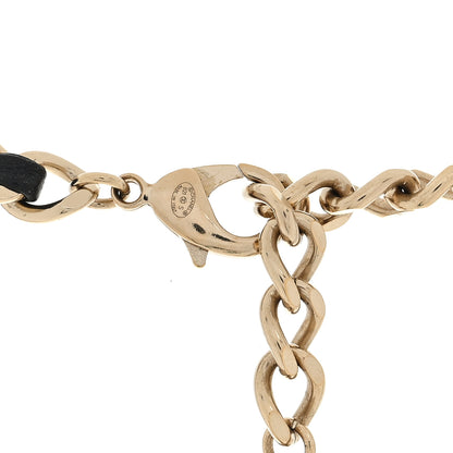 Chanel Metal Lambskin Chain Micro Bag Necklace Gold Black 3 of 4
