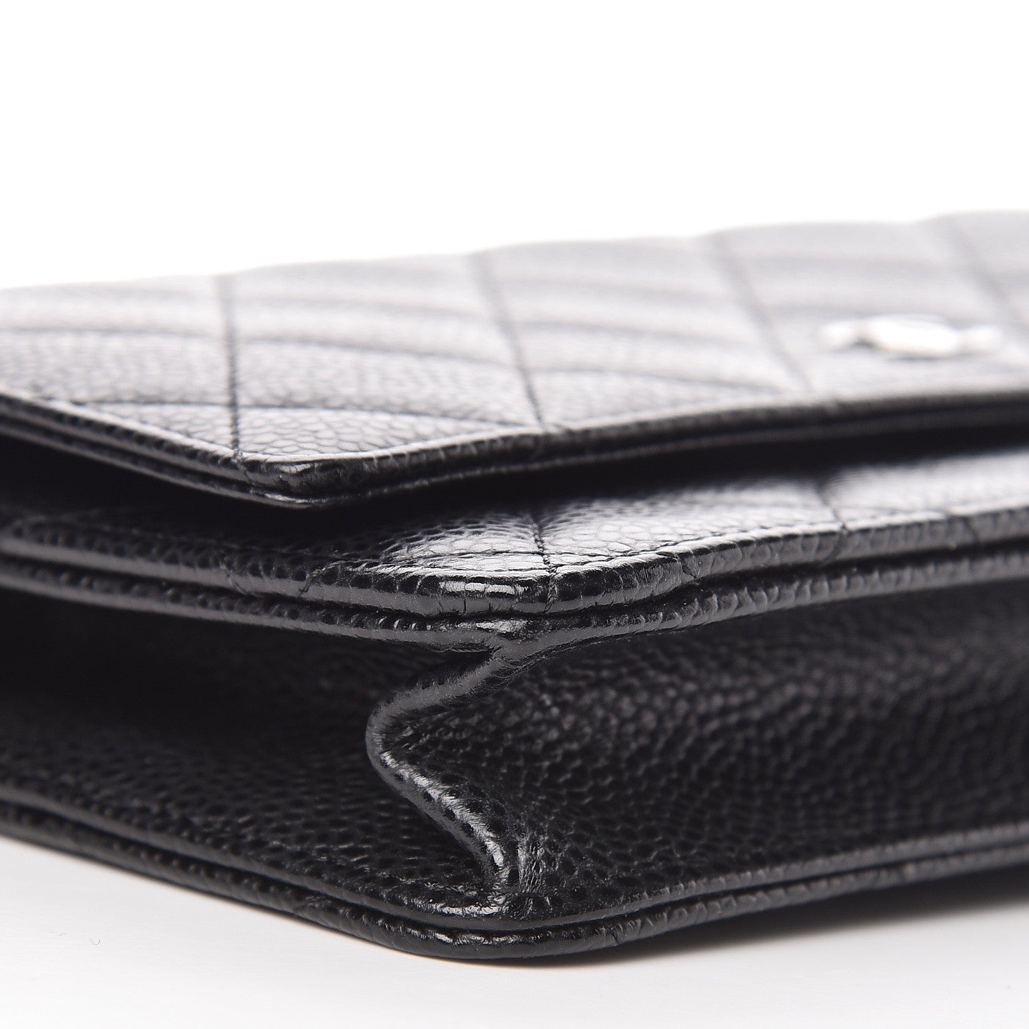 Chanel Caviar Quilted Wallet On Chain WOC Black 11 of 12