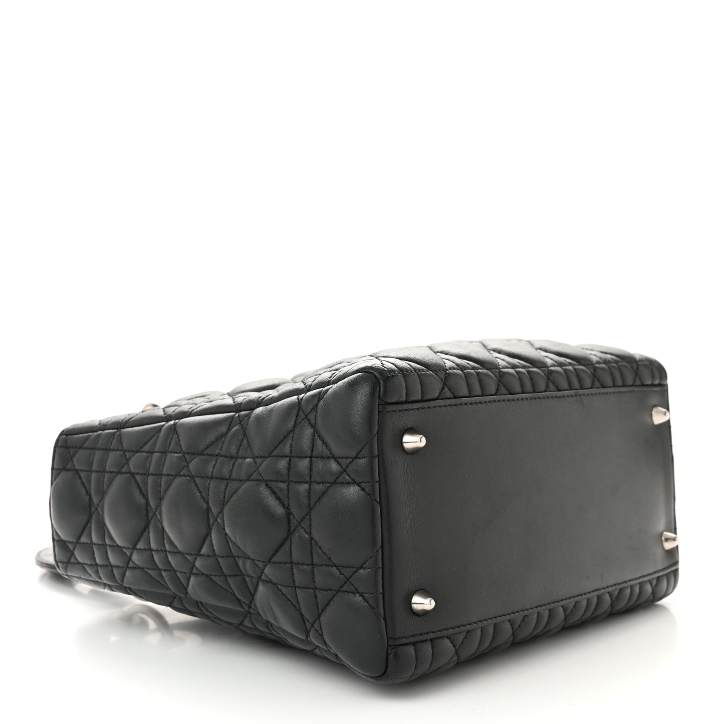 Lambskin Cannage Medium Lady Dior Black
