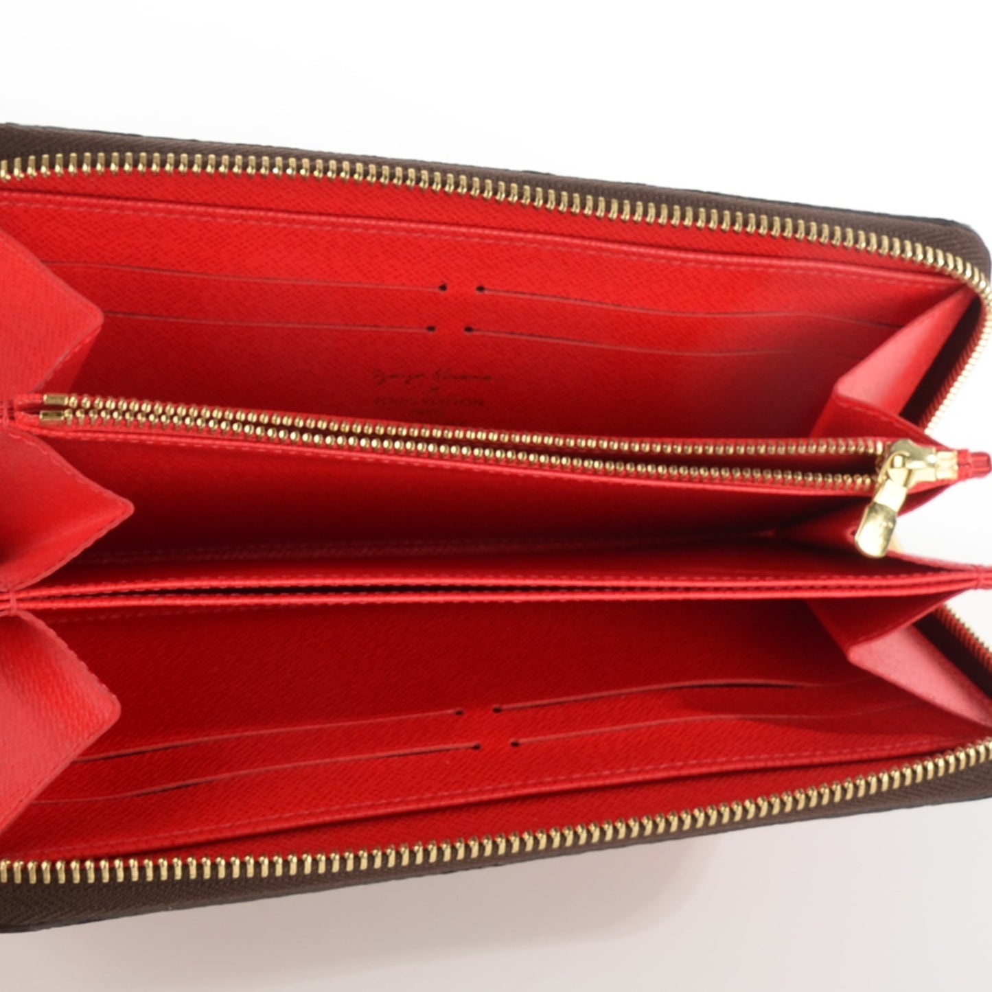 Monogram Kusama Pumpkin Dots Zippy Wallet Red