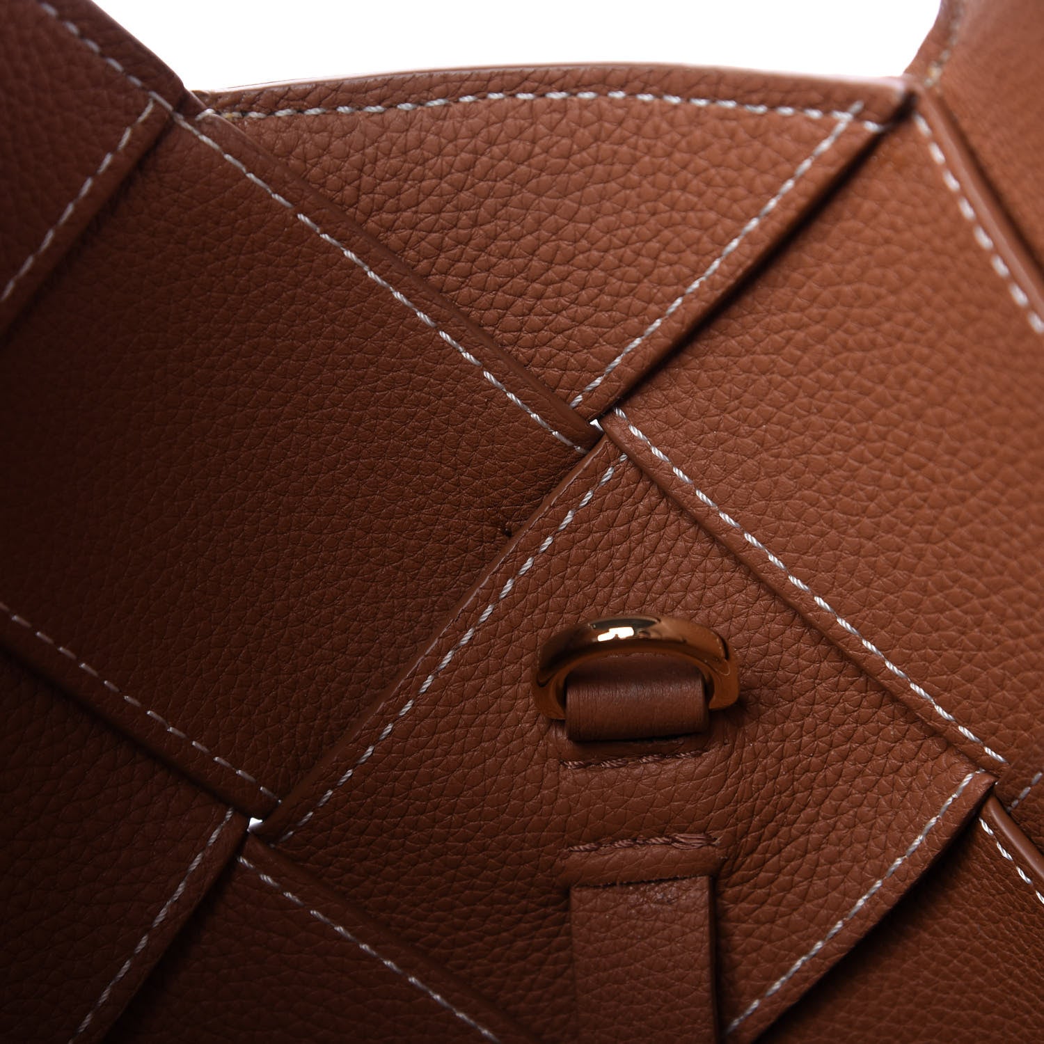 Loewe Soft Grained Calfskin Woven Basket Bag Tan 9 of 10