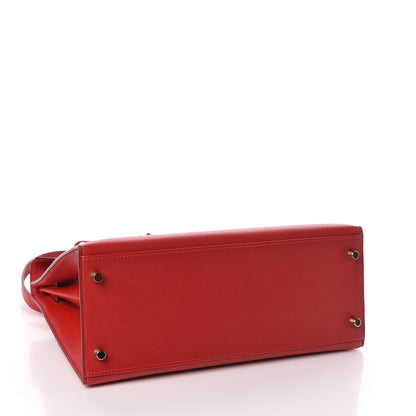 Hermes Epsom Kelly Sellier 28 Rouge Casaque 5 of 42