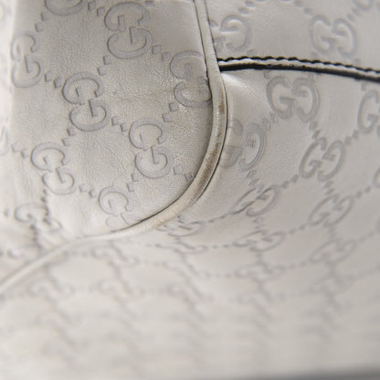 Gucci Guccissima Signature Medium Emily Shoulder Bag Mystic White 19 of 20