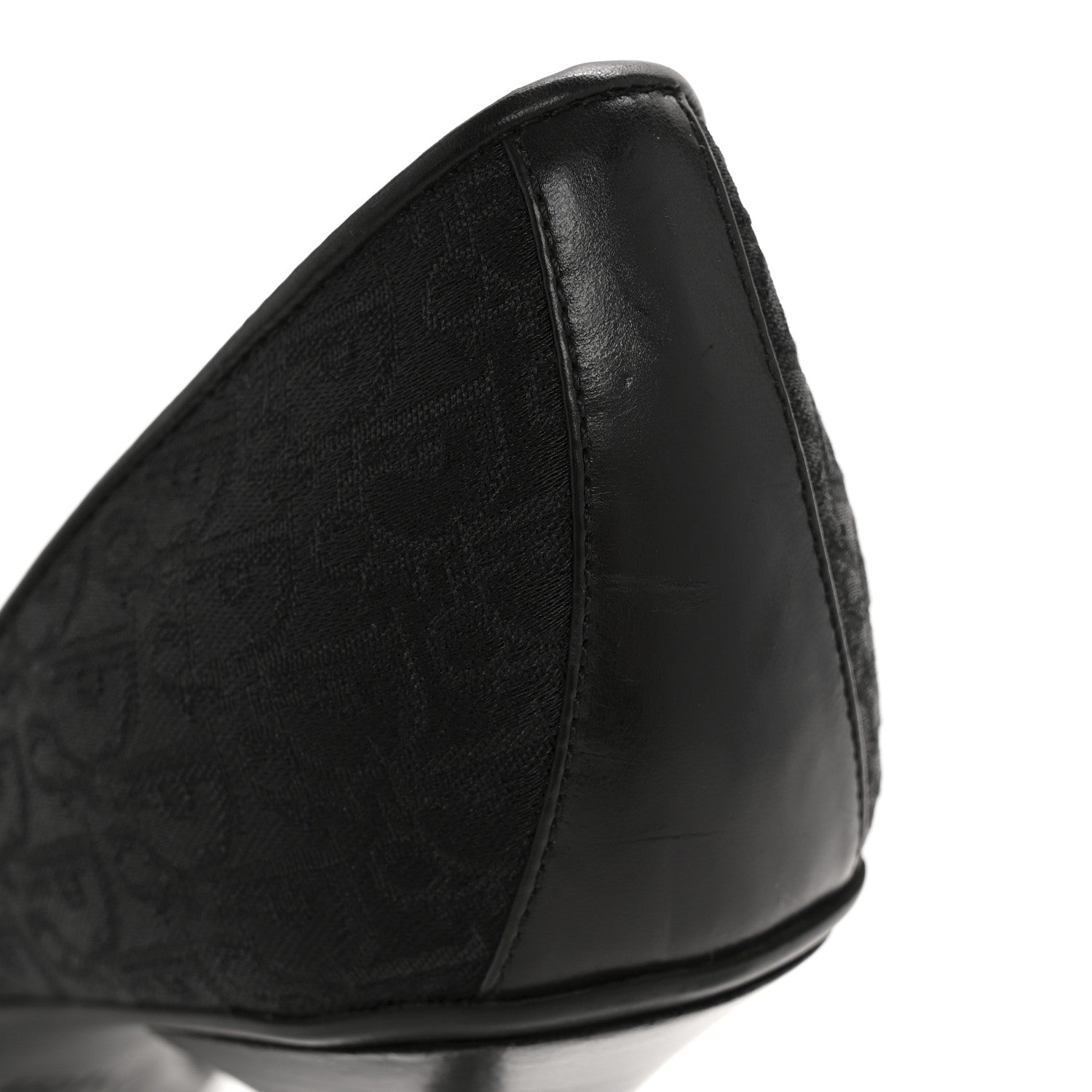 Christian Dior Canvas Monogram Sandals 37.5 Black 11 of 11