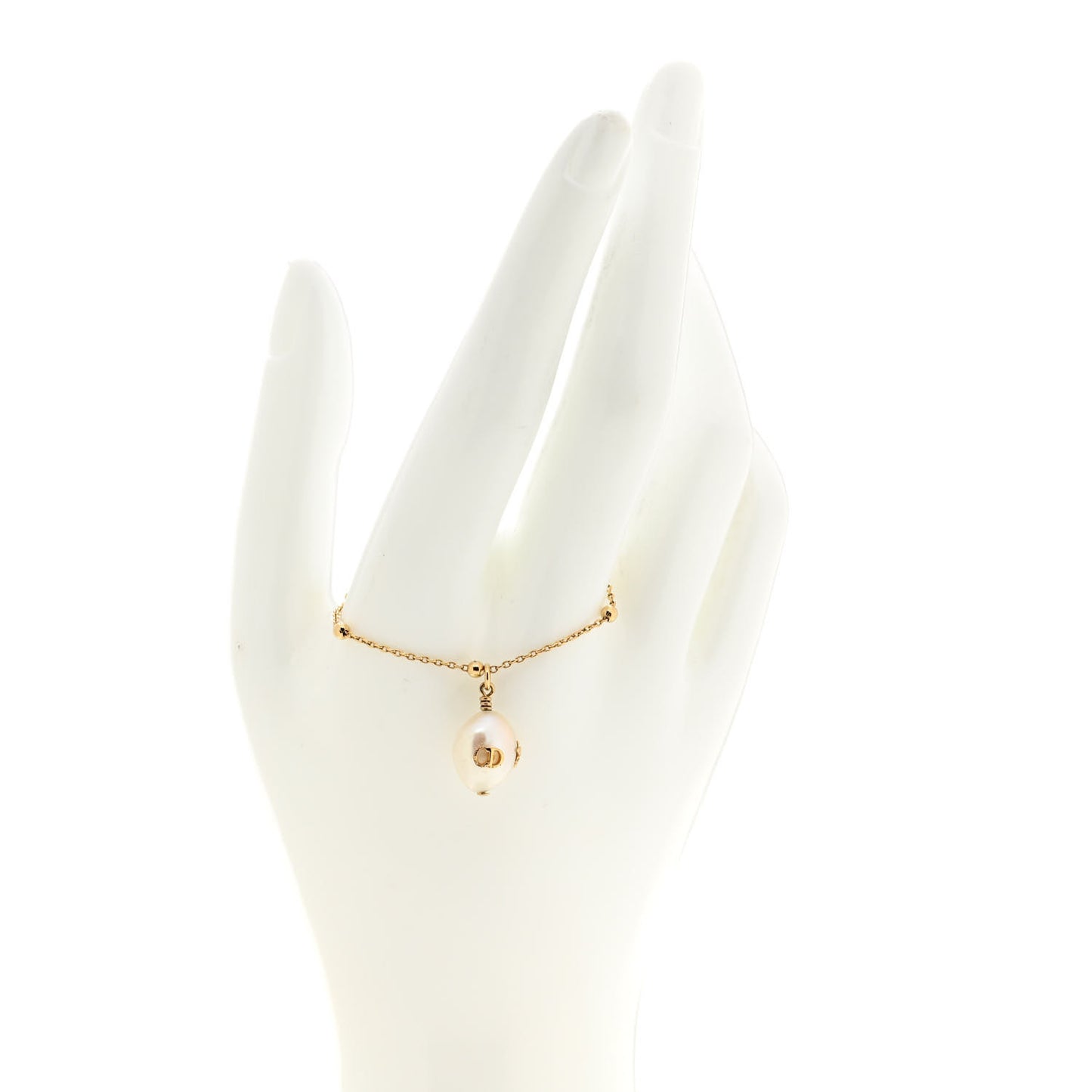 Fresh Water Pearl Metal Perles De Desir Charm Bracelet Gold
